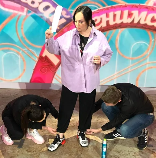 Лариса Гузеева на съемках «Давай поженимся!»