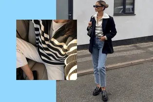 Джемпер-тельняшка с молнией на высоком вороте — обязательная покупка этого сезона: как выбрать и где искать Джемпер-тельняшка с молнией на высоком вороте — обязательная покупка этого сезона: как выбрать и где искать