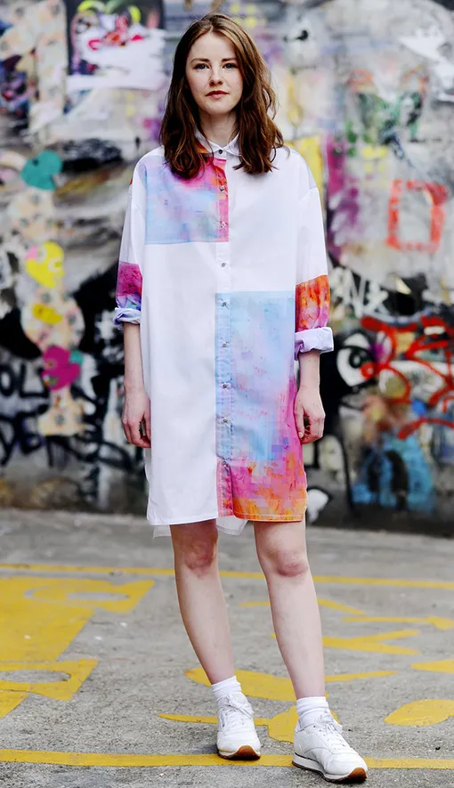 с чем сочетать платье рубашку фото