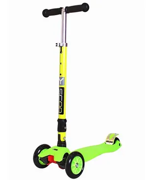 Детский самокат Y-Scoo «35 Maxi Fix» Simple Green, складной, 3 колеса, нагрузка до 50 кг