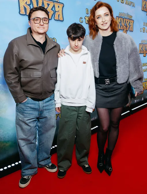 Максим Лагашкин и Екатерина Стулова с сыном Лукой