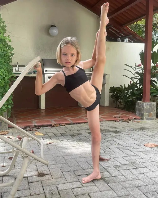 Дочь модели и рэпера мечтает стать балериной