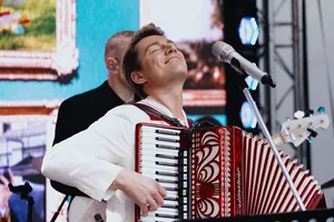 Алексей Воробьев, Егор Дружинин, Анна Богомолова, Роман Маякин на премьере фильма Киностудии Горького «Касса невест»