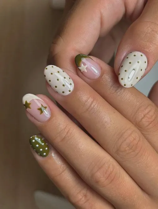 ретро маникюр