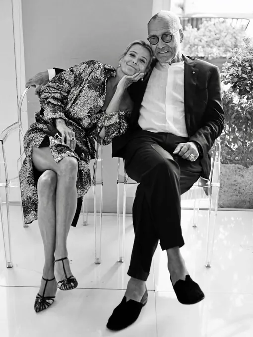 Юлия Высоцкая и ее муж Андрей Кончаловский