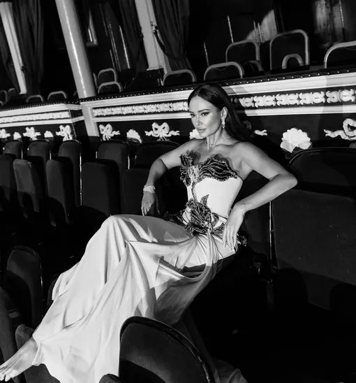 Аида Гарифуллина в роскошном платье