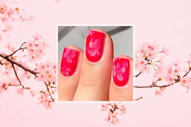 Вишневый рассвет: как повторить этот нежный весенний маникюр дома