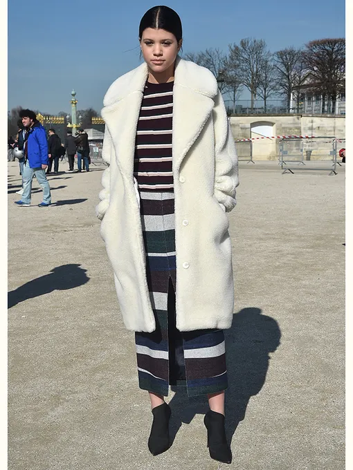 с чем носить дубленку фото 2016