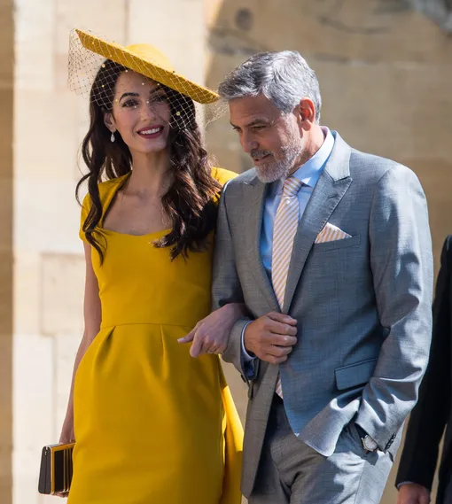 Амаль и Джордж Клуни на свадьбе Меган Маркл и принца Гарри