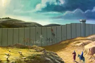 Бэнкси посвятил рождественский билборд конфликту на Ближнем Востоке