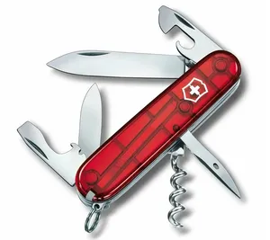 Складной нож туристический Victorinox Spartan, 91 мм, 12 функций, прозрачный красный 1.3603. T Складной нож туристический Victorinox Spartan, 91 мм, 12 функций, прозрачный красный 1.3603. T