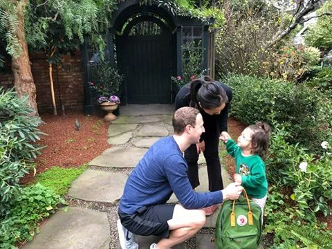 Марк Цукерберг с женой и дочерью