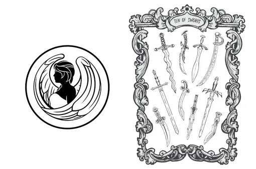 Таро 10 мечей