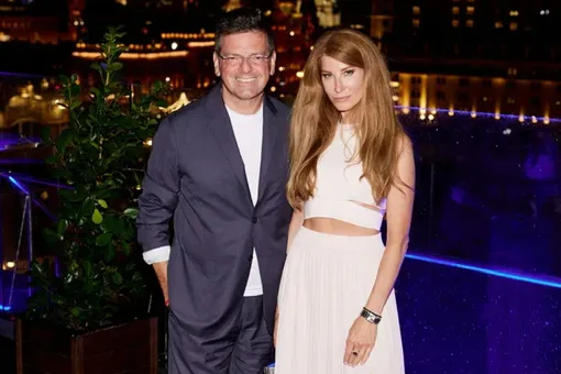 Андрей Малахов, Елена Дудина, Иван Чуйков на открытии летней террасы Андрей Малахов, Елена Дудина, Иван Чуйков на открытии летней террасы