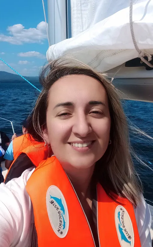 Елена Оболикшта на отдыхе летом 2023 года