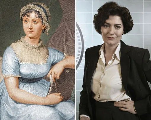 Джейн Остин и её дальняя родственница актриса Анна Ченслер Джейн Остин и её дальняя родственница актриса Анна Ченслер