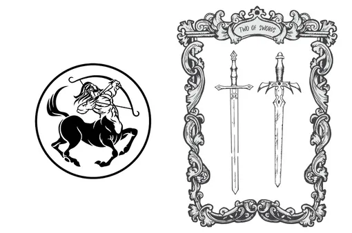 Таро 2 мечей