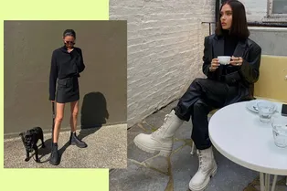 Самые модные высокие ботинки со шнуровкой — 12 лучших пар сезона и идеи образов Самые модные высокие ботинки со шнуровкой — 12 лучших пар сезона и идеи образов