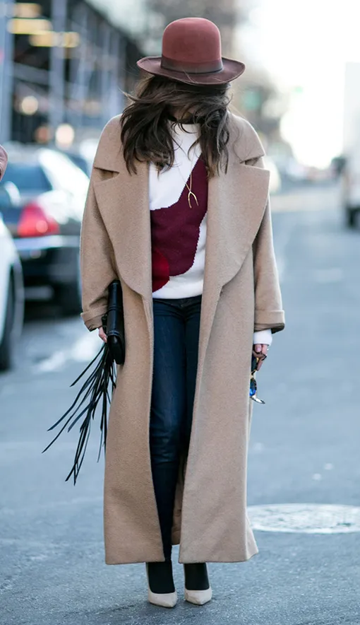 с чем носить пальто фото