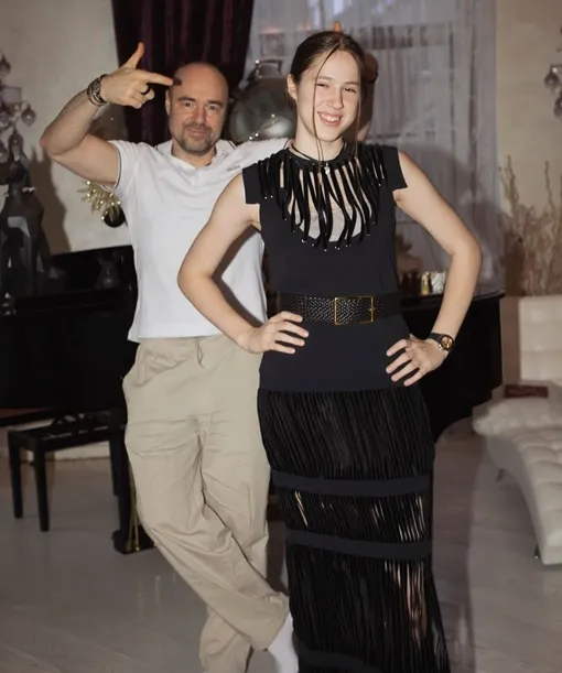 Роман Товстик с дочерью