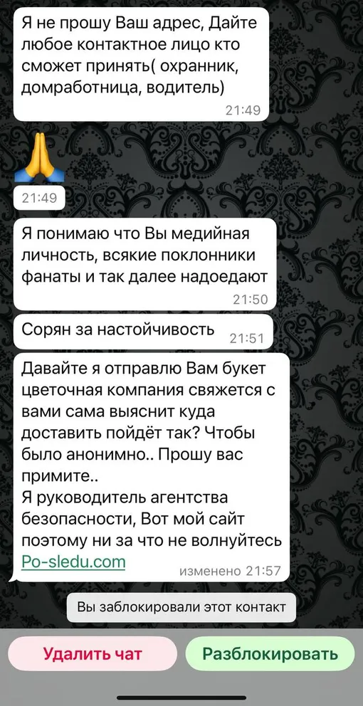 Лера Кудрявцева показала переписку с мошенником Лера Кудрявцева показала переписку с мошенником