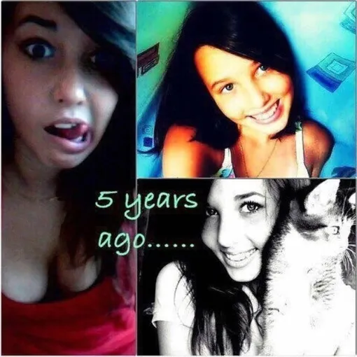 Так Настя выглядела 5 лет назад