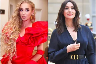 «Похожа на Монику Беллуччи»: Васильев сравнил Бузову в алом платье с кинозвездой