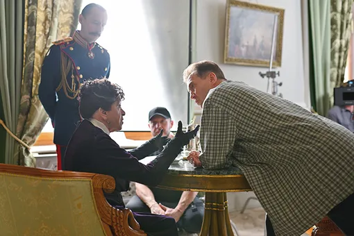 Алиса Фрейндлих и Евгений Миронов на съемках Алиса Фрейндлих и Евгений Миронов на съемках