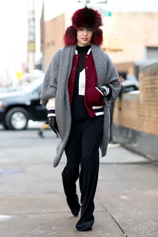 модные образы с шапками фото