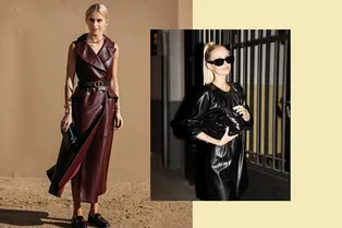 Выпусти внутреннюю хищницу! 20 кожаных платьев на осень, которые покажут твой характер Выпусти внутреннюю хищницу! 20 кожаных платьев на осень, которые покажут твой характер