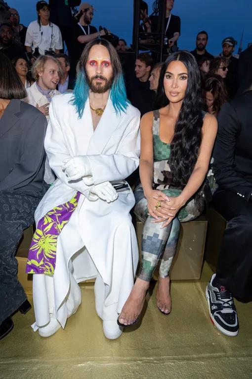 Ким Кардашьян и Джаред Лето на показе Louis Vuitton Ким Кардашьян и Джаред Лето на показе Louis Vuitton