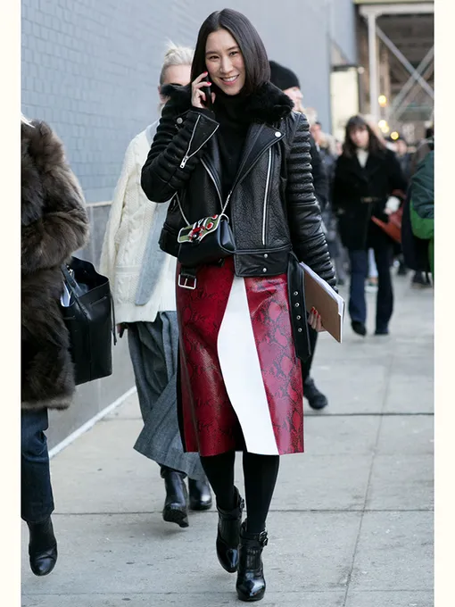 модные дубленки с чем носить