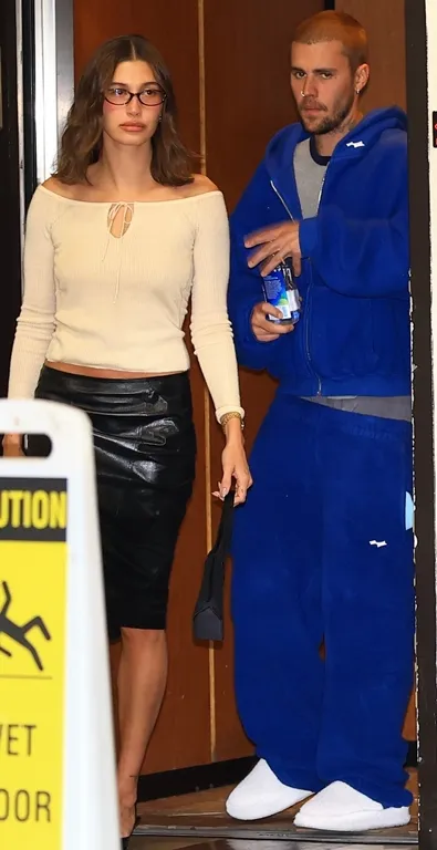 Хейли и Джастин Бибер в Голливуде