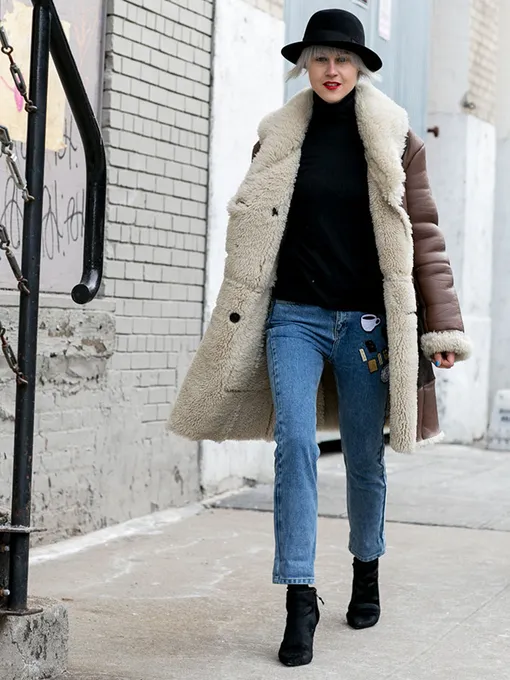 модные дубленки 2016 фото