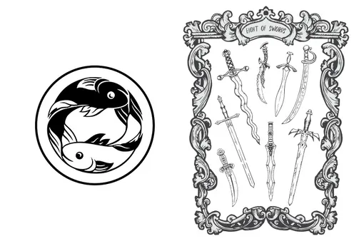 Карта таро 8 мечей