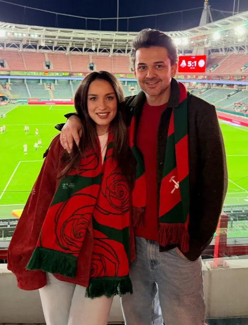 Виктория Дайнеко с мужем Беркели Овезовым