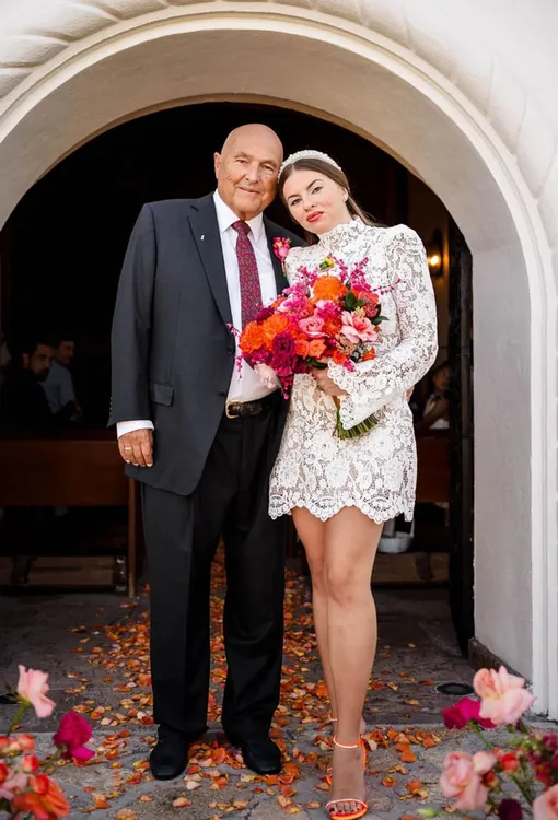 Хорст-Дитер Эш и Алина обвенчались в церкви