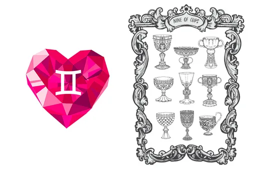 Таро 9 кубков