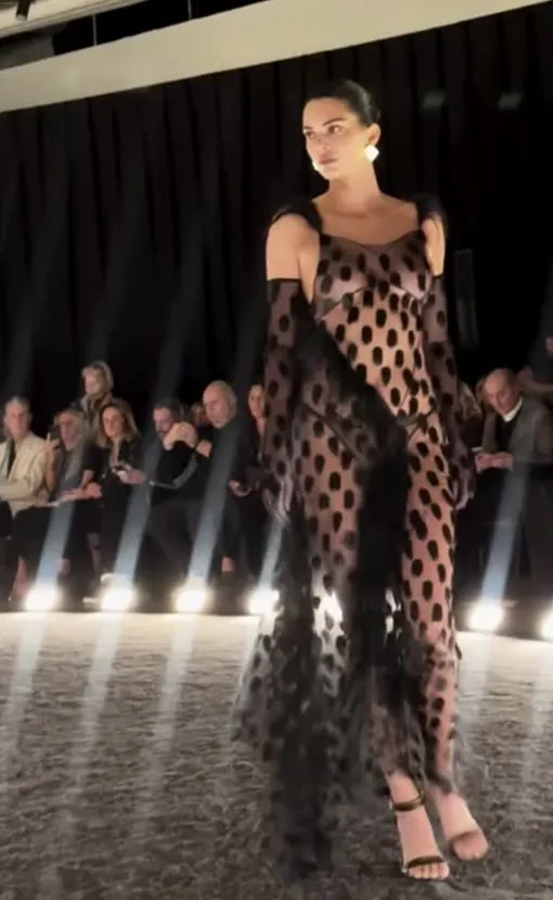 Кендалл Дженнер в прозрачном платье