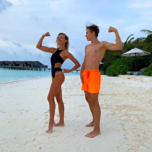 Полина с сыном