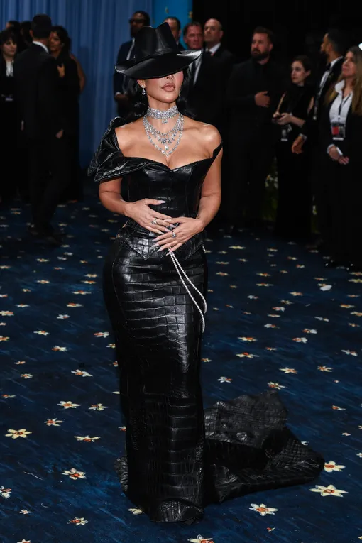 Ким Кардашьян предпочла наряд из кожи