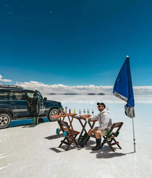 Сергей Лазарев мечтал побывать на солончаке Сергей Лазарев мечтал побывать на солончаке