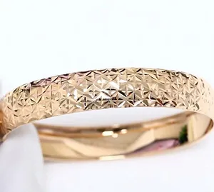 Жесткий браслет Diamant online, красное золото, 585 проба