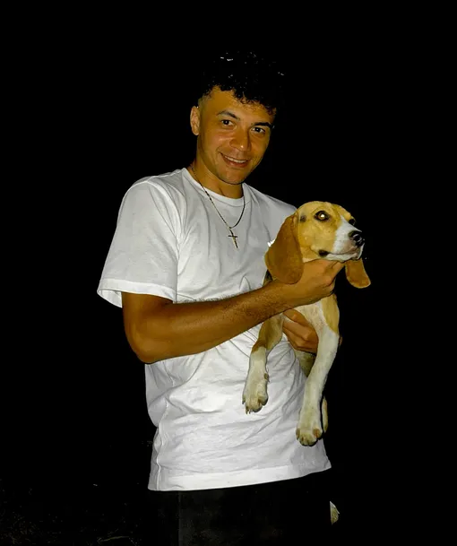 Рис Дуглас с питомцем Рис Дуглас с питомцем