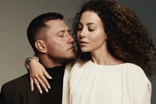 Зепюр Брутян трепетно поцеловала Павла Прилучного, сделав сальто назад