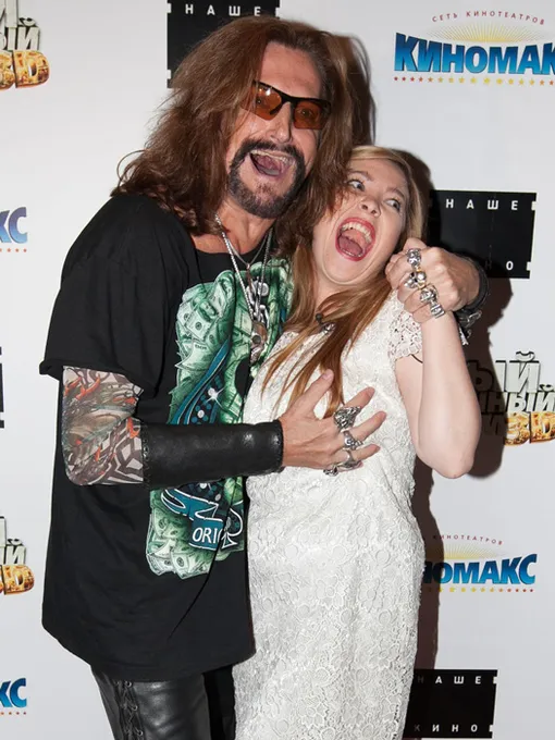 Никита Джигурда и Светлана Курицына на премьере комедии «Самый страшный фильм 3D»