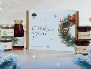 Набор ассорти: чай, сироп, варенье, джем, орехи