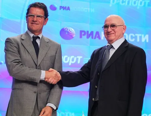 Фабио Капелло и Никита Симонян Фабио Капелло и Никита Симонян