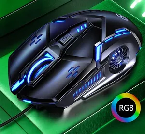 Мышь WO PAIDA, игровая, проводная, подсветка RGB, оптическая, 6 кнопок, 3200 dpi, длина кабеля 1,42м