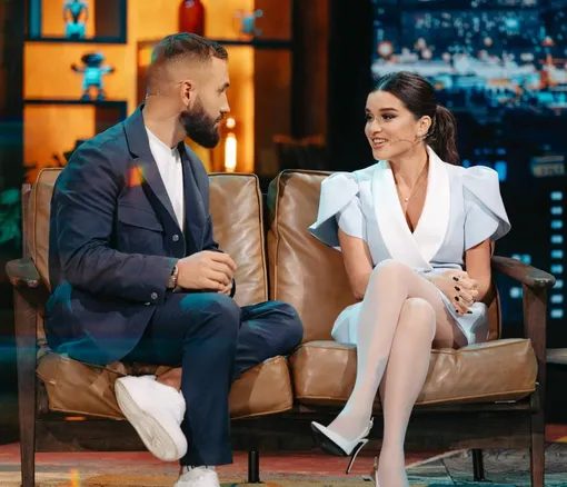 Николай Сердюков и Ксения Бородина в студии Павла Воли